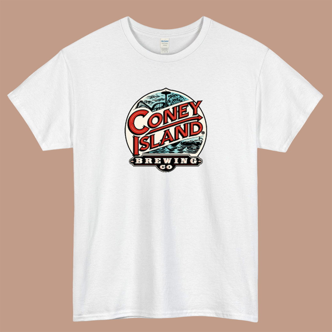 Coney Island Brewing Company Logo Mens Unisex Short Sleeve T-Shirt Size S-3XL - P