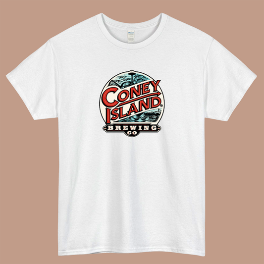 Coney Island Brewing Company Logo Mens Unisex Short Sleeve T-Shirt Size S-3XL - P