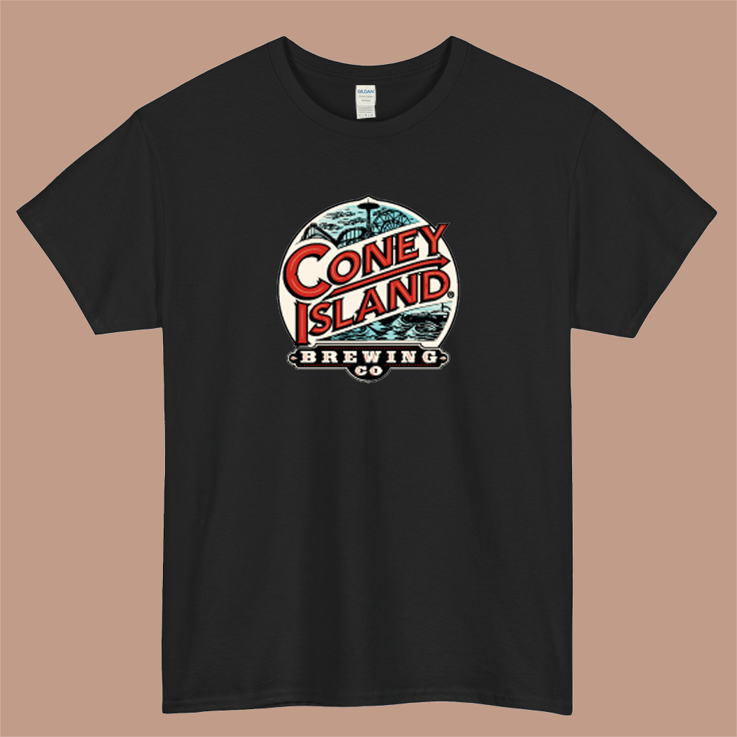Coney Island Brewing Company Logo Mens Unisex Short Sleeve T-Shirt Size S-3XL - P