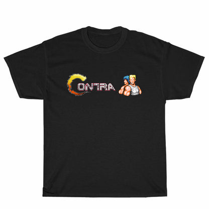 Contra Video Game Logo Unisex Men's T Shirt Size S to 3XL
