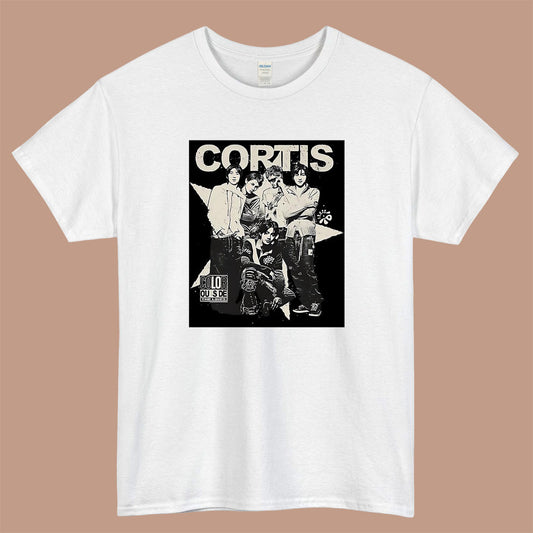 Cortis Vintage 90S Bootleg Logo Mens Unisex Short Sleeve White T-Shirt Size S-3XL
