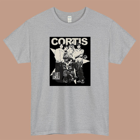 Cortis Vintage 90S Bootleg Logo Mens Unisex Short Sleeve Gray T-Shirt Size S-3XL
