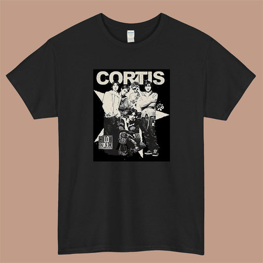 Cortis Vintage 90S Bootleg Logo Mens Unisex Short Sleeve Black T-Shirt Size S-3XL