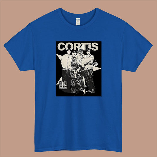 Cortis Vintage 90S Bootleg Logo Mens Unisex Short Sleeve Blue T-Shirt Size S-3XL
