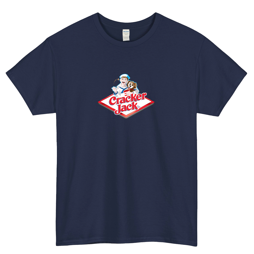 Cracker Jack popcorn peanuts Logo short SLEEVE T SHIRT -P