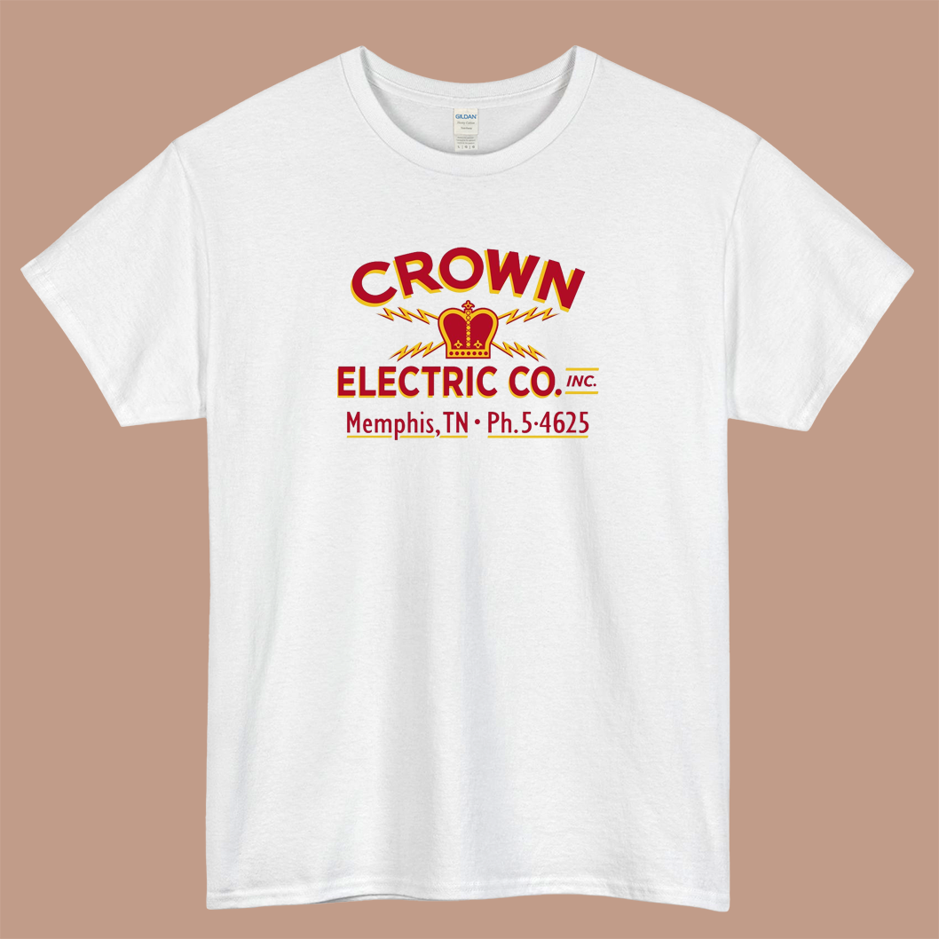 Crown Electric Co Memphis 1954 Logo Mens Unisex Short Sleeve T-Shirt Size S-3XL - P