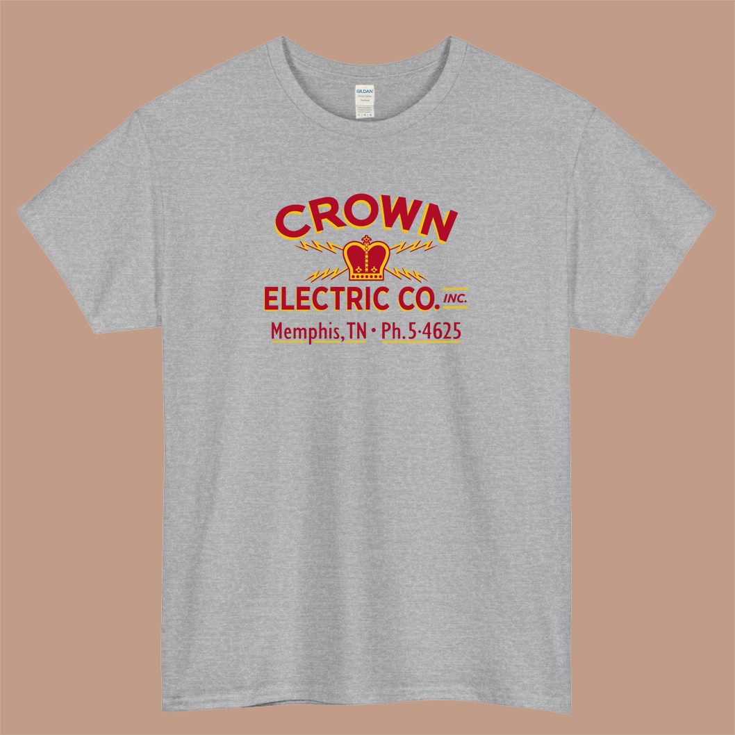 Crown Electric Co Memphis 1954 Logo Mens Unisex Short Sleeve T-Shirt Size S-3XL - P