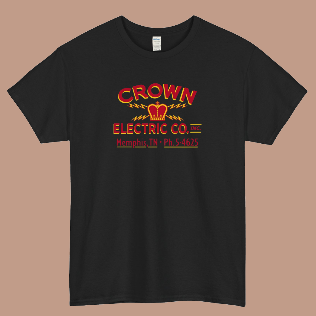 Crown Electric Co Memphis 1954 Logo Mens Unisex Short Sleeve T-Shirt Size S-3XL - P