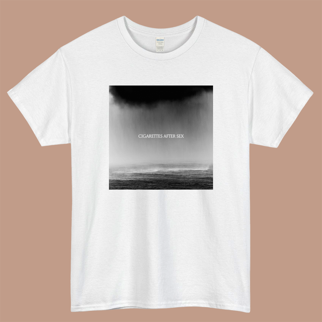 Cry - Cigarettes After Sex Logo Mens Unisex Short Sleeve White T-Shirt Size S-3XL