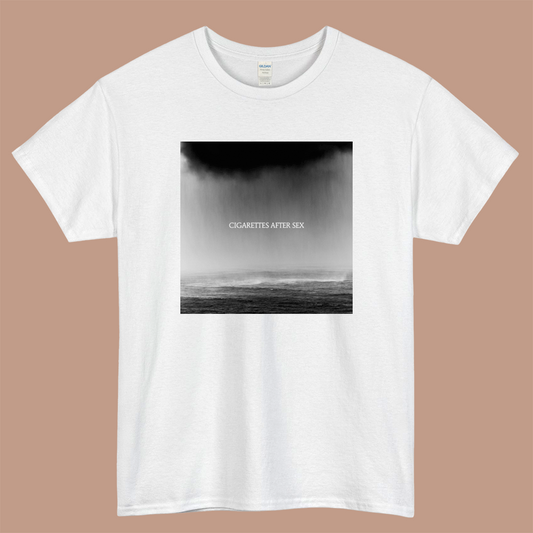 Cry - Cigarettes After Sex Logo Mens Unisex Short Sleeve White T-Shirt Size S-3XL