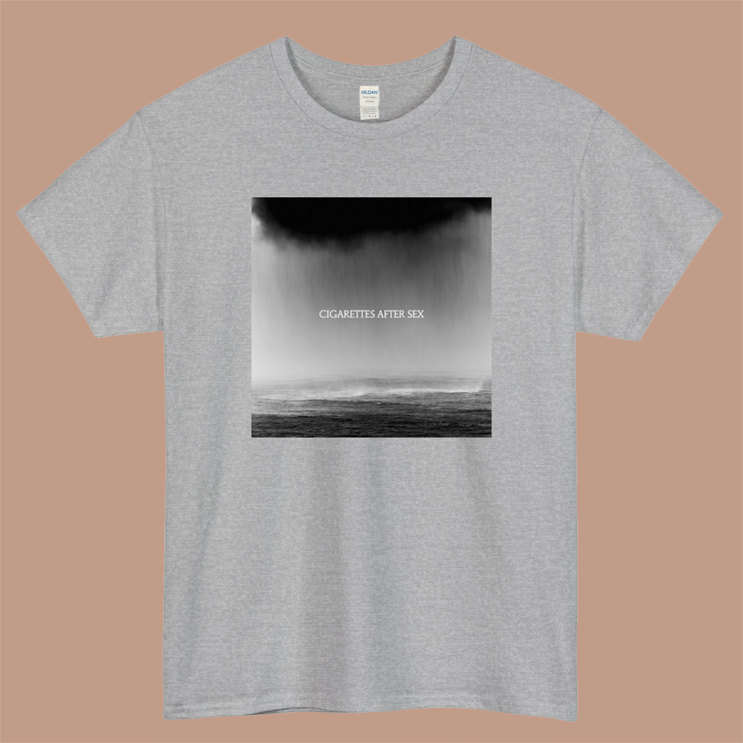 Cry - Cigarettes After Sex Logo Mens Unisex Short Sleeve Gray T-Shirt Size S-3XL