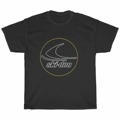 Custom Ski-Doo Neon Sign Circle Design Logo Men's Unisex T Shirt Size S to 3XL