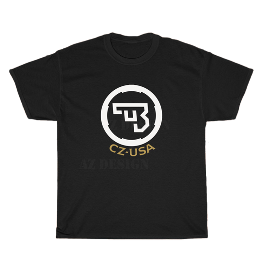 Czech firearm CZ Logo Men's Unisex T Shirt Size S to 3XL