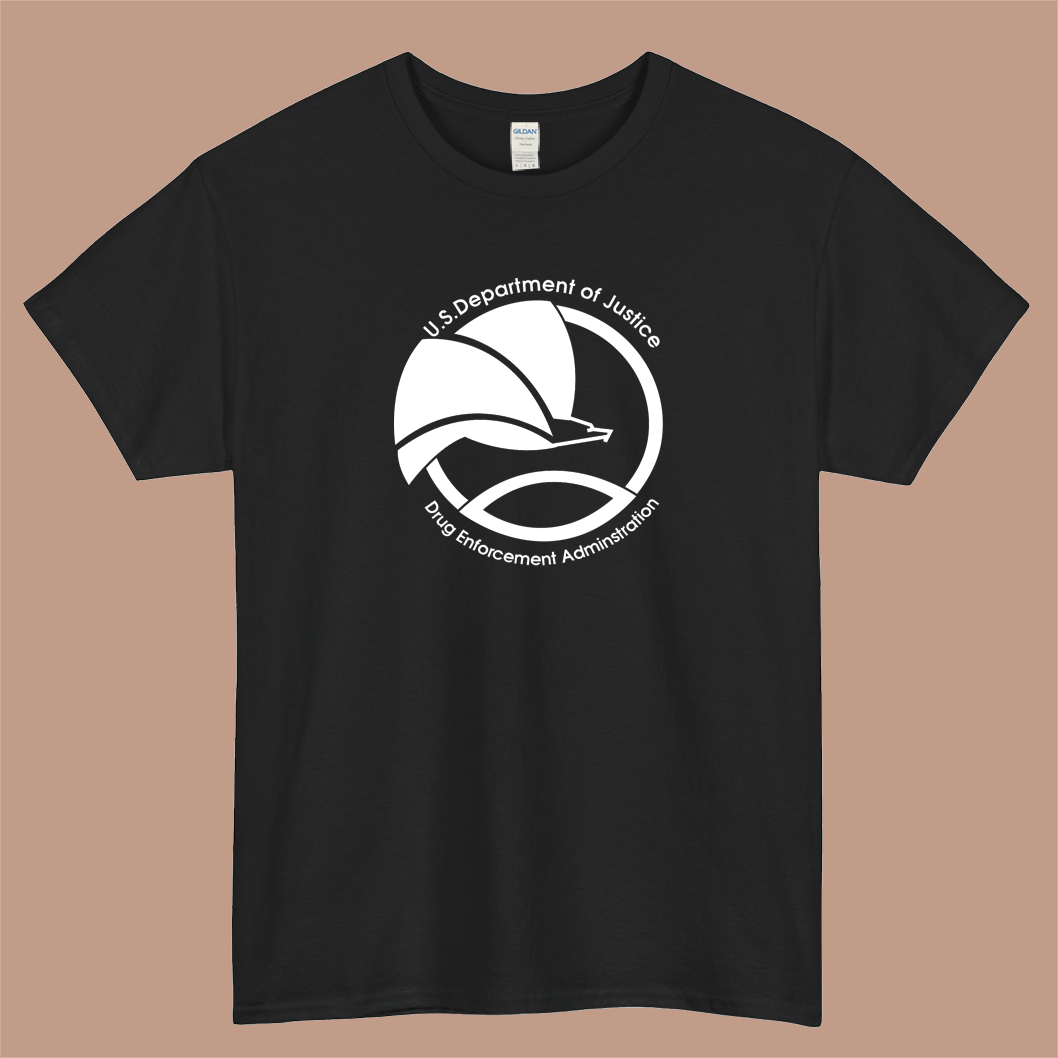 DEA Drug Logo Mens Unisex Short Sleeve T-Shirt Size S-3XL - P