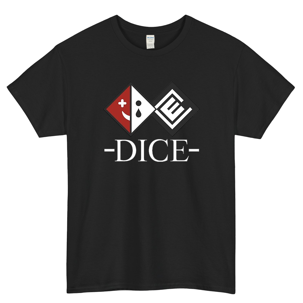 Danganronpa Dice Logo Mens Unisex Short Sleeve T-Shirt Size S-3XL - P