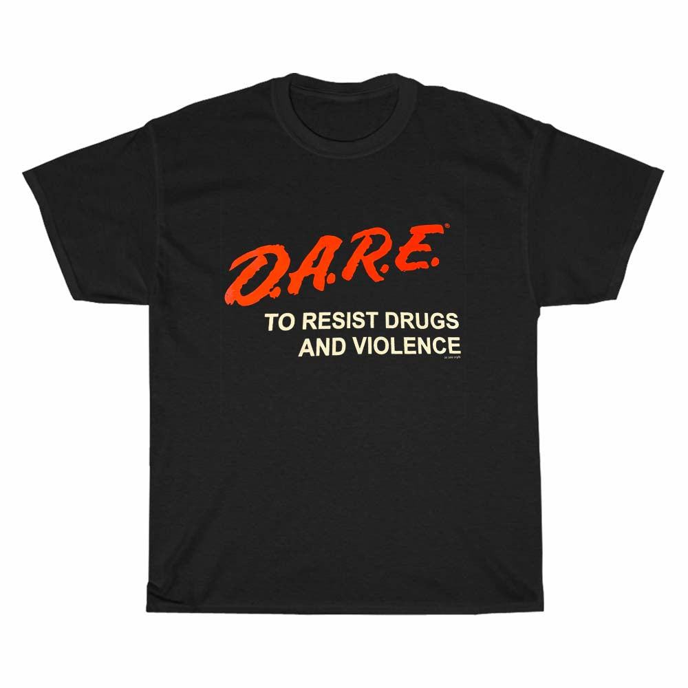 Dare to Resist Drugs and Violence Logo Men's Unisex T Shirt Size S to 3XL