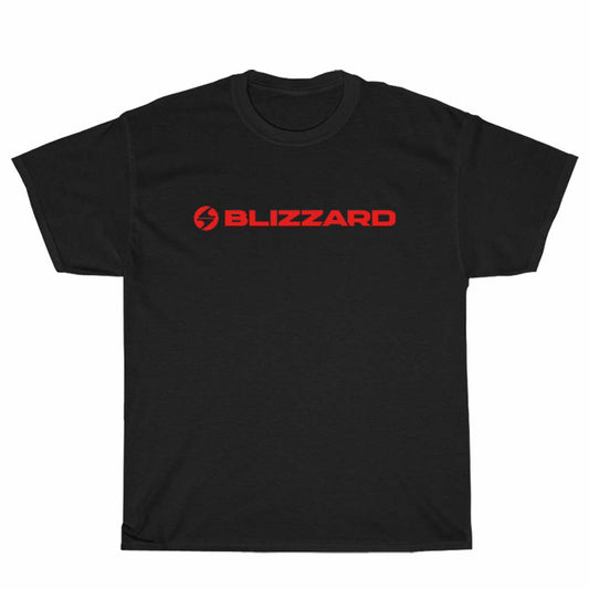 Dark Blue Color Blizzard Ski Logo Unisex Men's T Shirt Size S to 3XL