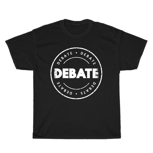 Debate Definition logo Men's Unisex T Shirt Size S to 3XL