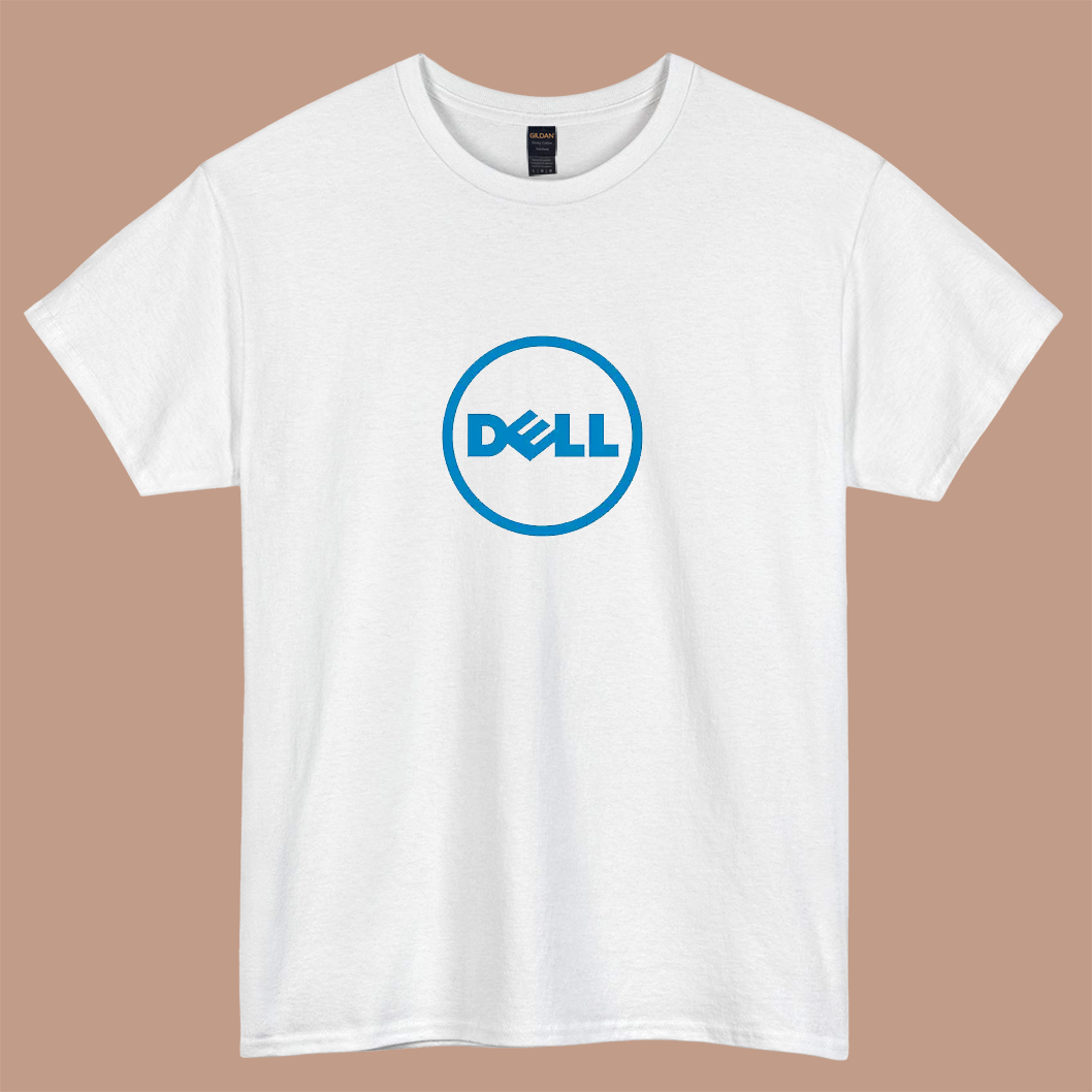 Dell logo short sleeve t shirt size S-3XL -P