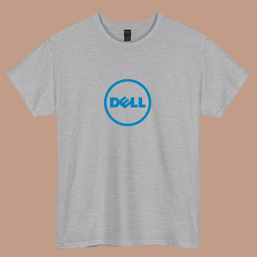 Dell logo short sleeve t shirt size S-3XL -P