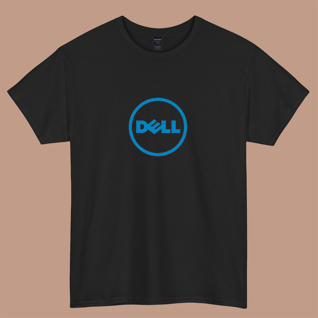 Dell logo short sleeve t shirt size S-3XL -P