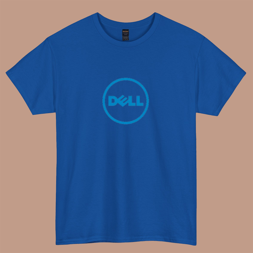 Dell logo short sleeve t shirt size S-3XL -P