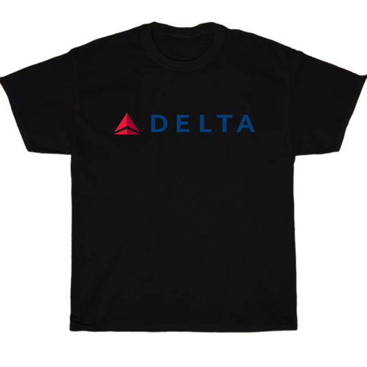 Delta Airlines Insignia Logo Men's Unisex T Shirt Size S to 3XL