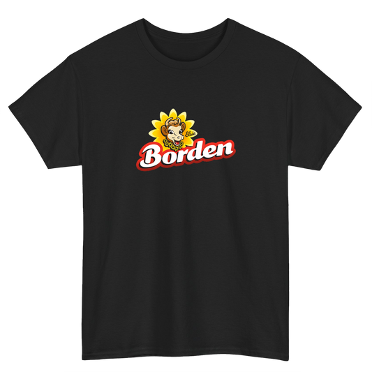 Design Borden Cheese Logo Mens Unisex Short Sleeve T-Shirt Size S-3XL -P