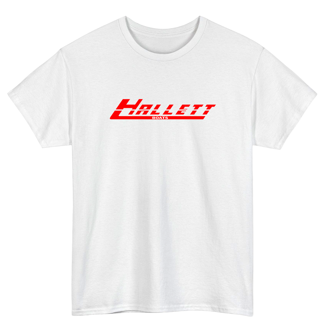 Design Hallett Boats Logo Mens Unisex Short Sleeve T-Shirt Size S-3XL - P
