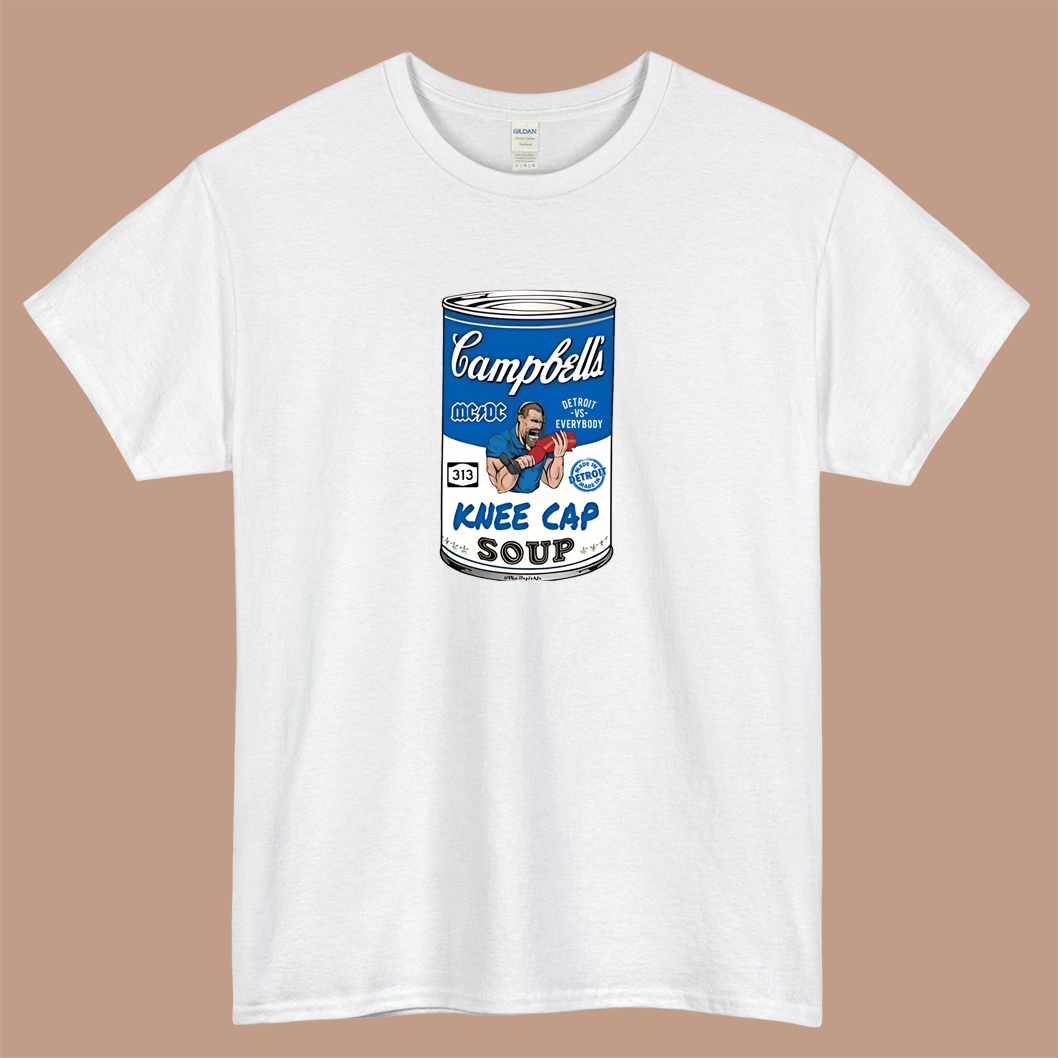 BlaDetroit Lions Kneecap Soup Logo Mens Unisex Short Sleeve T-Shirt Size S-3XL - P