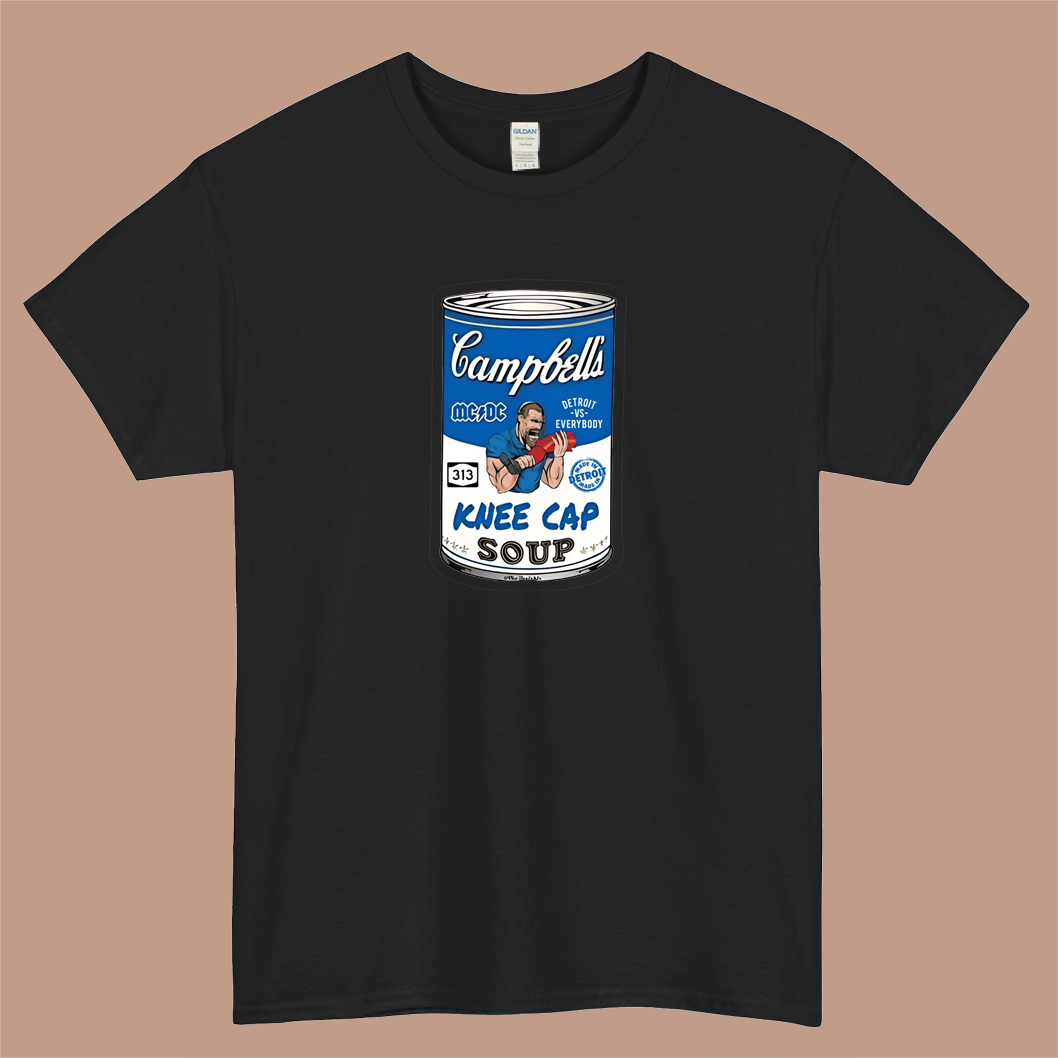 BlaDetroit Lions Kneecap Soup Logo Mens Unisex Short Sleeve T-Shirt Size S-3XL - P