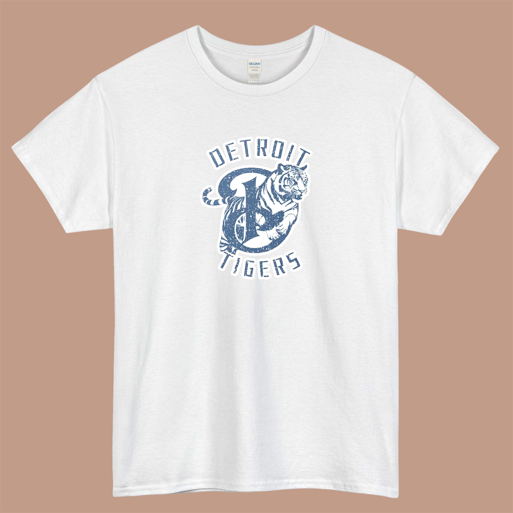 Detroit Tigers Logo Mens Unisex Short Sleeve T-Shirt Size S-3XL - P