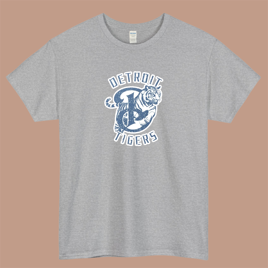 Detroit Tigers Logo Mens Unisex Short Sleeve T-Shirt Size S-3XL - P