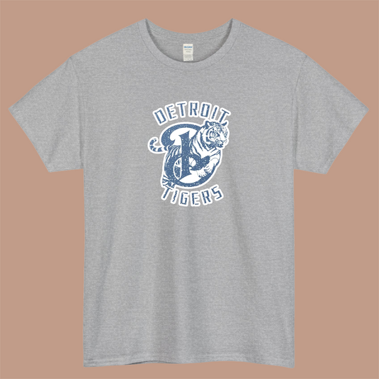 Detroit Tigers Logo Mens Unisex Short Sleeve T-Shirt Size S-3XL - P
