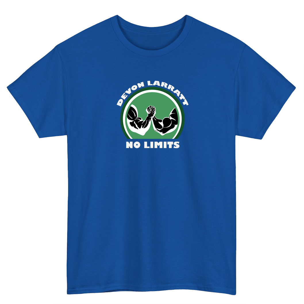 Devon Larratt No Limits Logo Mens Unisex Short Sleeve T-Shirt Size S-3XL - P