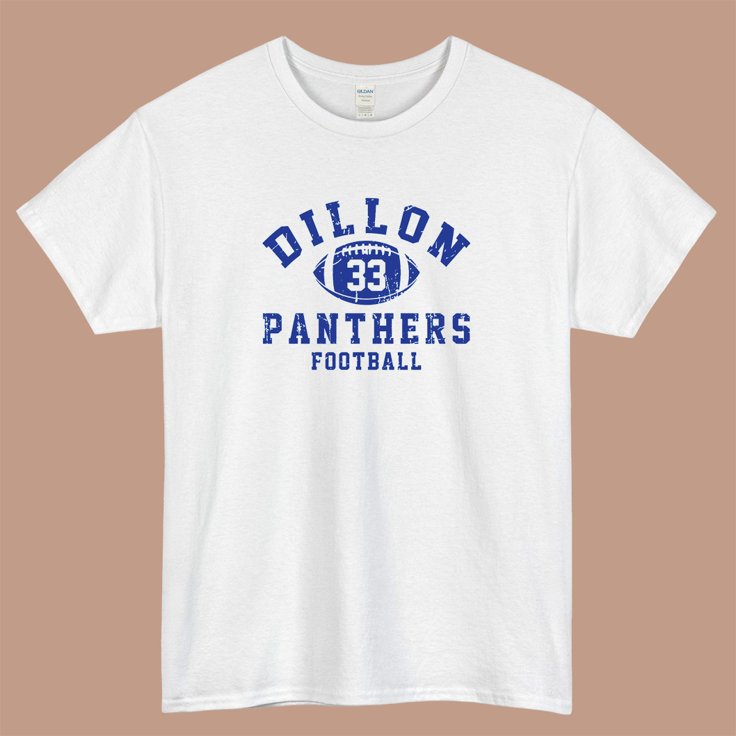 Dillon Panthers Football 33 Logo Mens Unisex Short Sleeve T-Shirt Size S-3XL - P