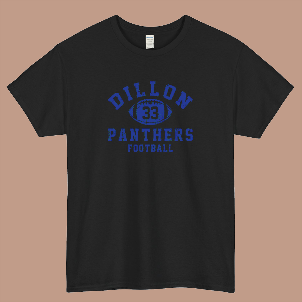 Dillon Panthers Football 33 Logo Mens Unisex Short Sleeve T-Shirt Size S-3XL - P
