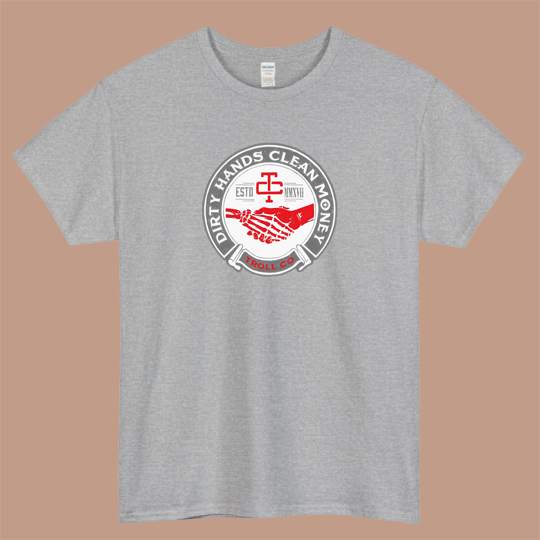 Dirty hands clean money gothic Logo Mens Unisex Short Sleeve T-Shirt Size S-3XL - P