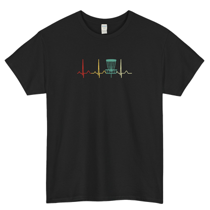 Disc Golf HeartbeatShort Sleeve T-Shirt Size S-3XL -P