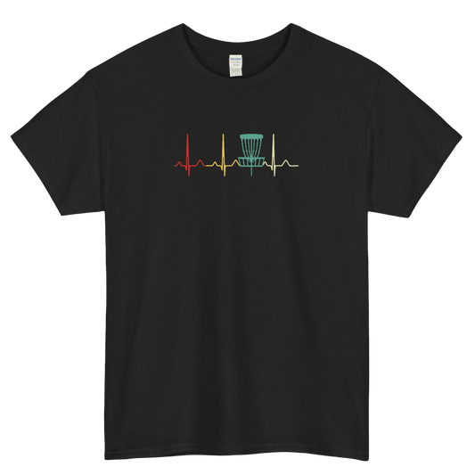Disc Golf HeartbeatShort Sleeve T-Shirt Size S-3XL -P
