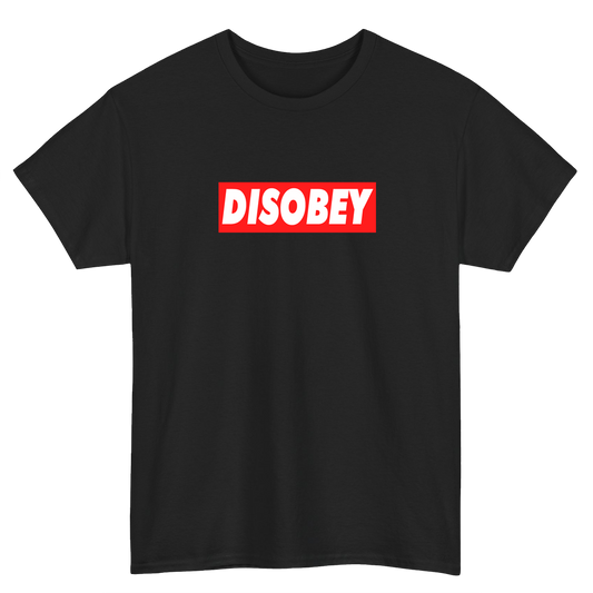 Disobey Logo Mens Unisex Short Sleeve T-Shirt Size S-3XL - P