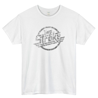 Distressed 2 Stroke Logo Mens Unisex Short Sleeve T-Shirt Size S-3XL - P