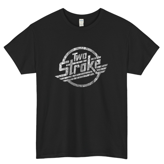 Distressed 2 Stroke Logo Mens Unisex Short Sleeve T-Shirt Size S-3XL - P