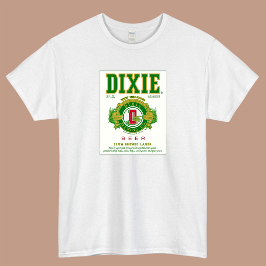 Dixie beer Logo Mens Unisex Short Sleeve T-Shirt Size S-3XL - P