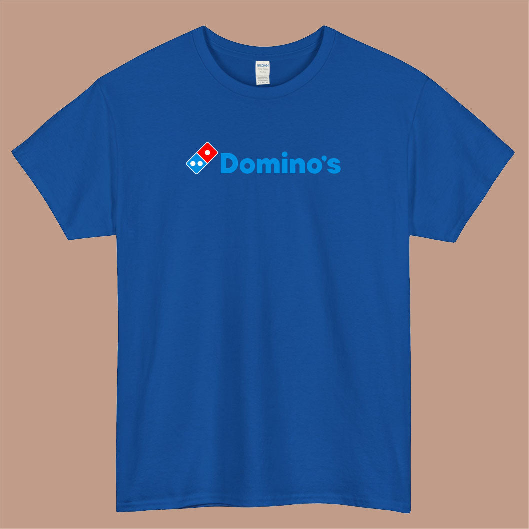 Domino's Pizza Logo Mens Unisex Short Sleeve Blue T-Shirt Size S-3XL