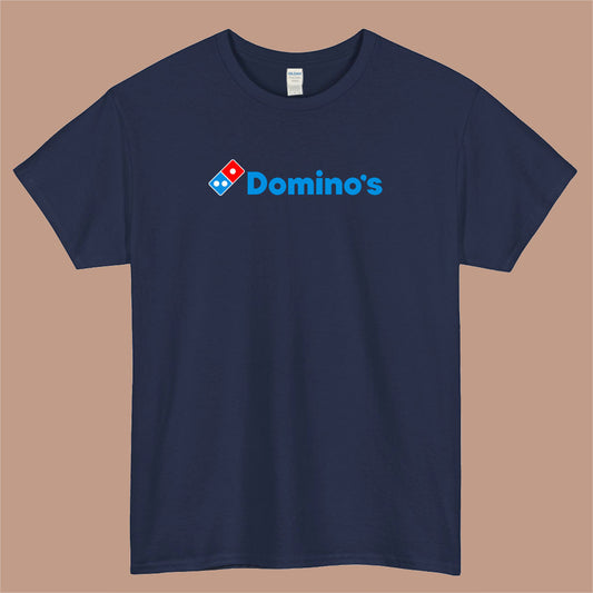 Domino's Pizza Logo Mens Unisex Short Sleeve Navy T-Shirt Size S-3XL