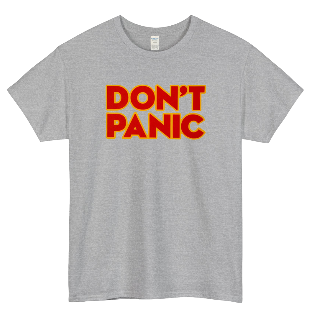 Don't Panic Lightweight Logo Mens Unisex Short Sleeve T-Shirt Size S-3XL - P