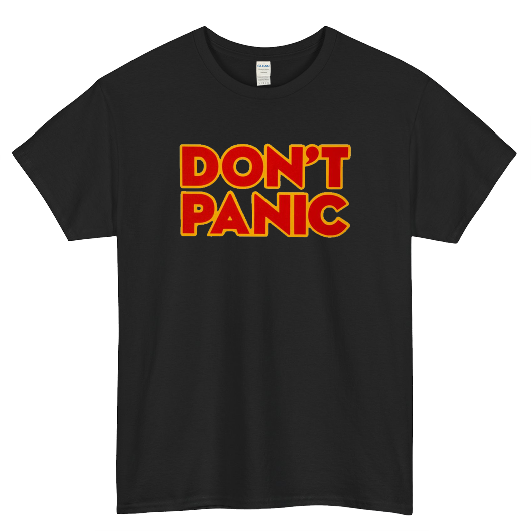 Don't Panic Lightweight Logo Mens Unisex Short Sleeve T-Shirt Size S-3XL - P