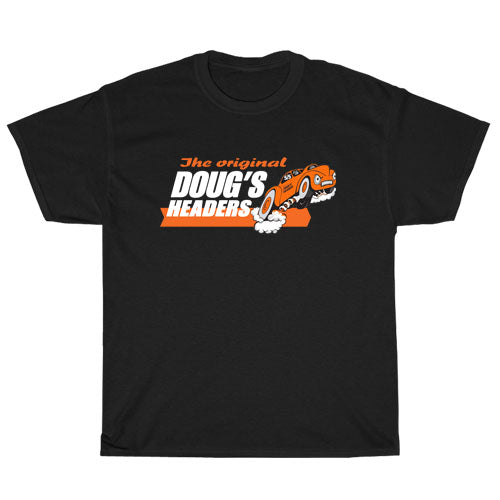 Doug's Headers Logo Unisex Men's T Shirt Size S to 3XL