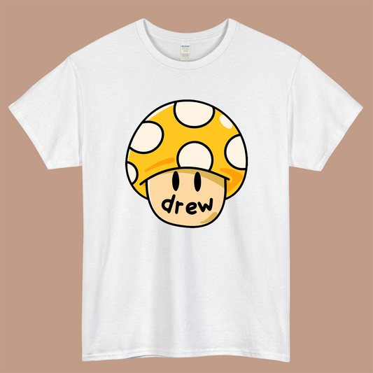 Drew House Mushroom Logo Mens Unisex Short Sleeve White T-Shirt Size S-3XL